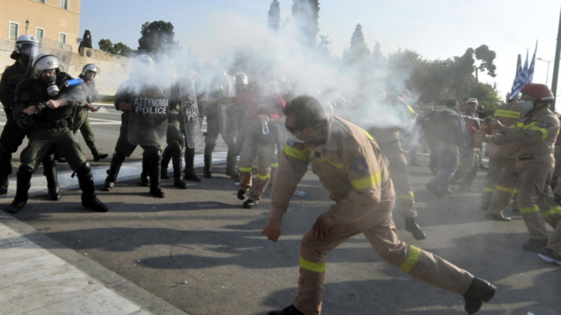 Proteste în Grecia / Sursa foto: Profi Media