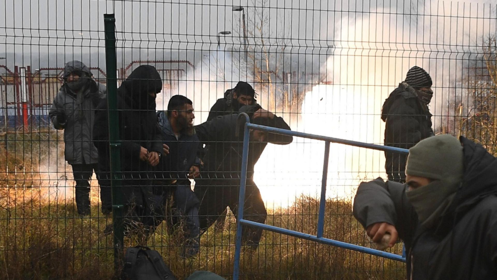 Criză umanitară la granița dintre Belarus și Polonia. Foto: Profi Media