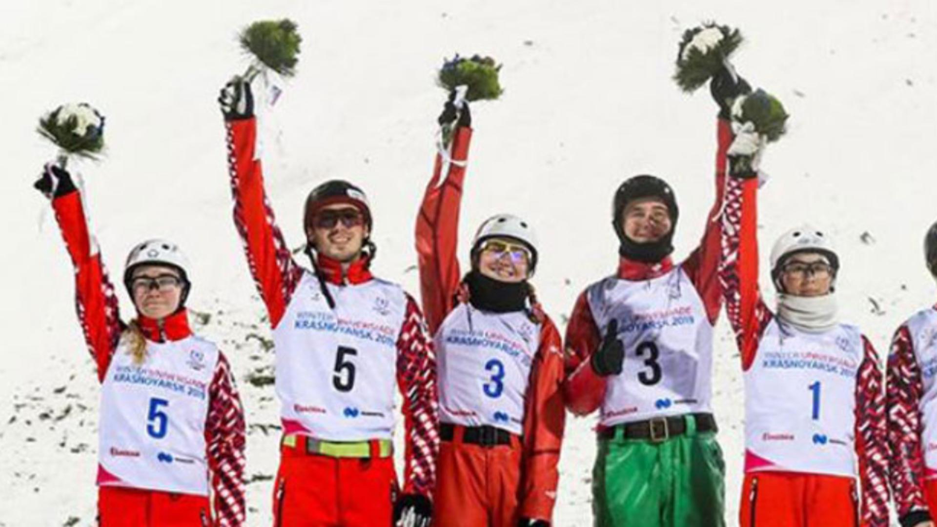 Sportiva Aliaksandra Ramanouskaia, campioană mondială la schi actobatic în 2019, a fost arestată la Minsk FOTO: PROFIMEDIA