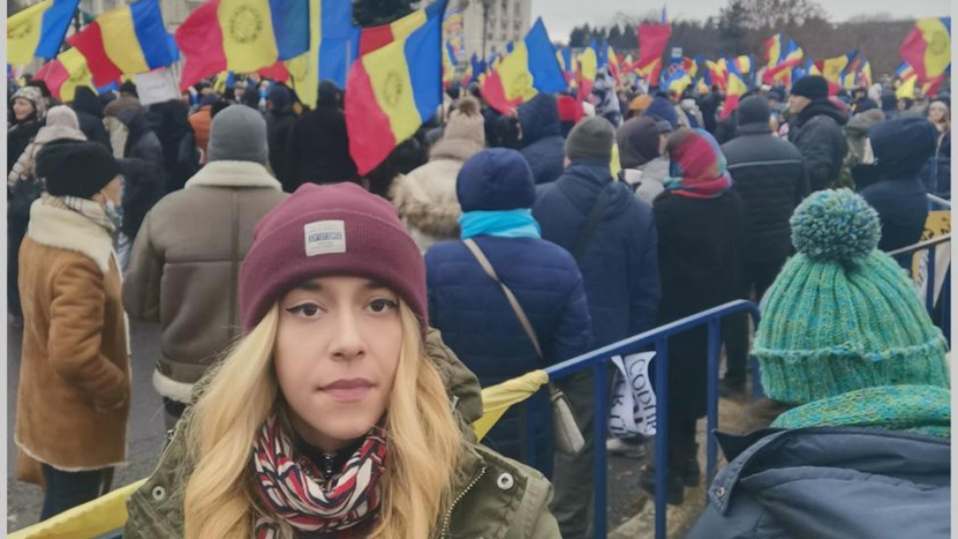 Jurnalista Iosefina Pascal, reținută de Poliție după protestele violente de la Parlament 