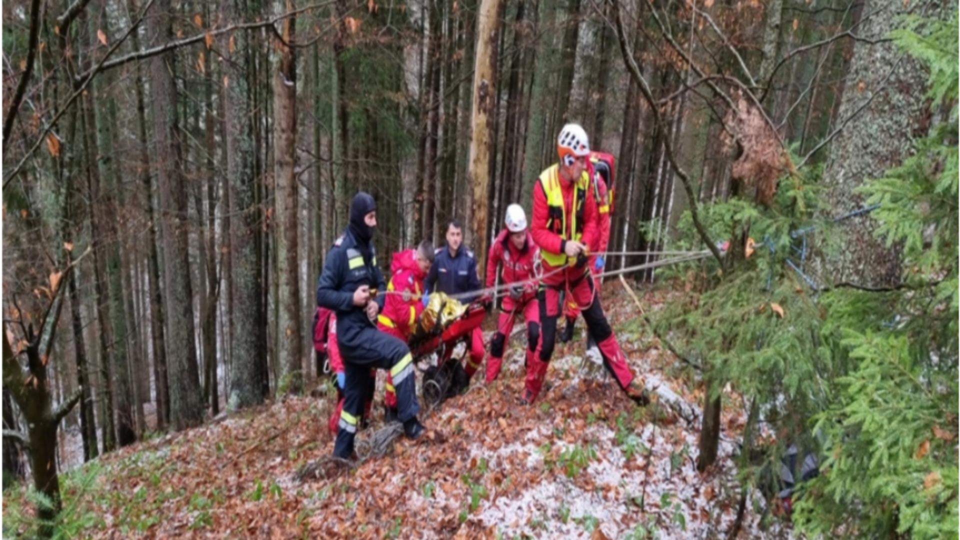 Incident tragic într-o pădure din Bistrița