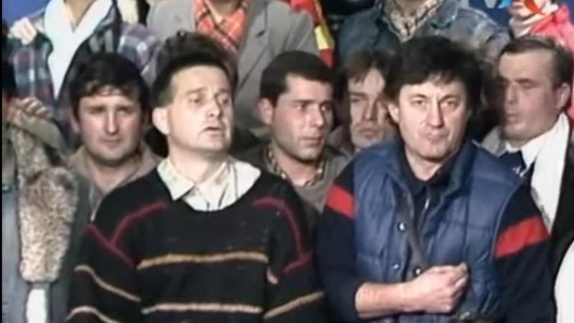 M. Dinescu și I. Caramitru, 22 decembrie 1989