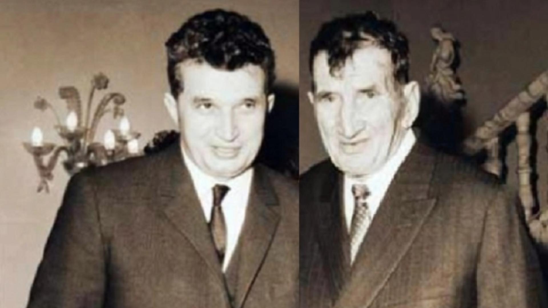 Nicolae Ceausescu si tatăl său