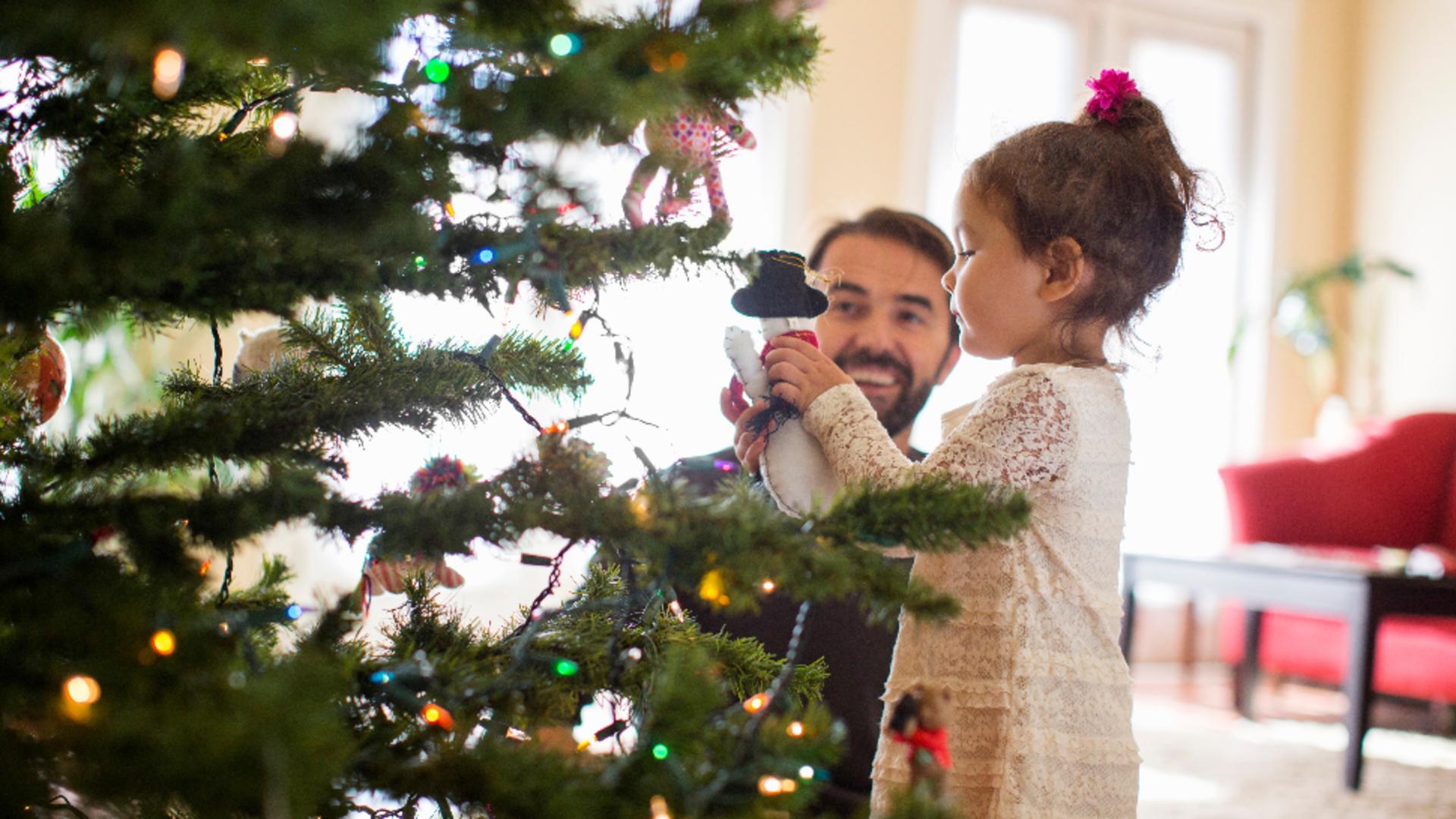 Bradul de Crăciun, misiune dificilă, mai ales în familiile cu copii. Foto/Profimedia