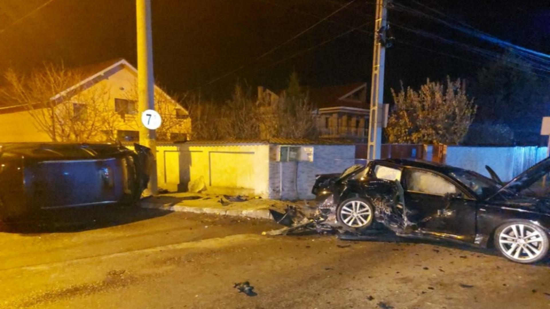 Accident grav, la Slobozia: 4 victime, pericol de explozie