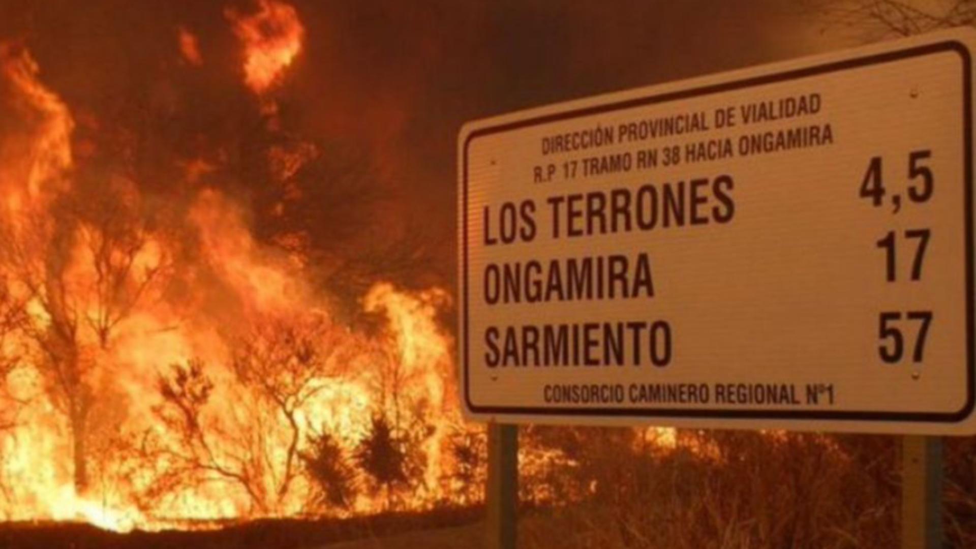 Incendii Argentina FOTO: Twitter