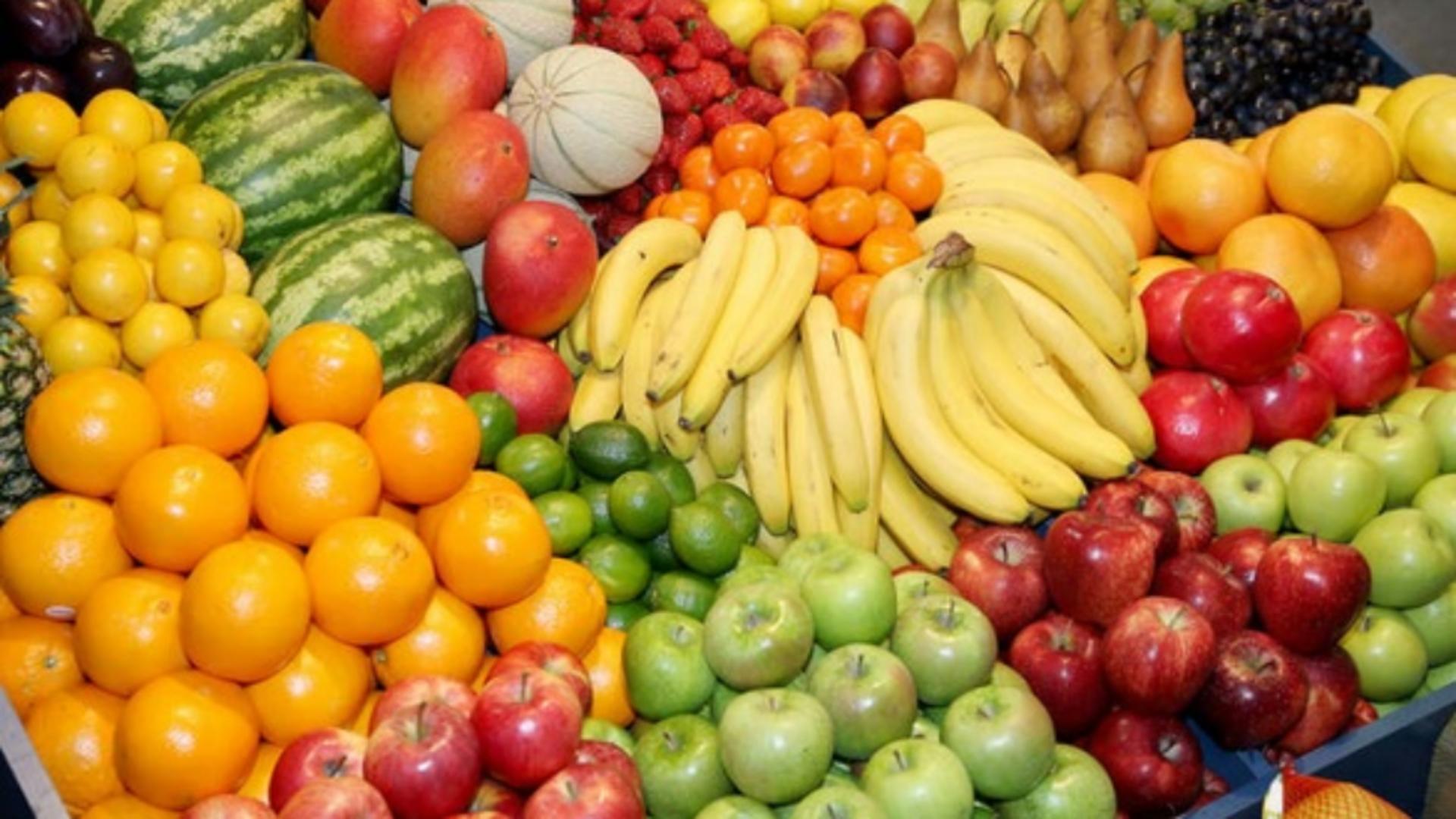  Zeci de tone de fructe cu pesticide au ajuns în magazinele din România