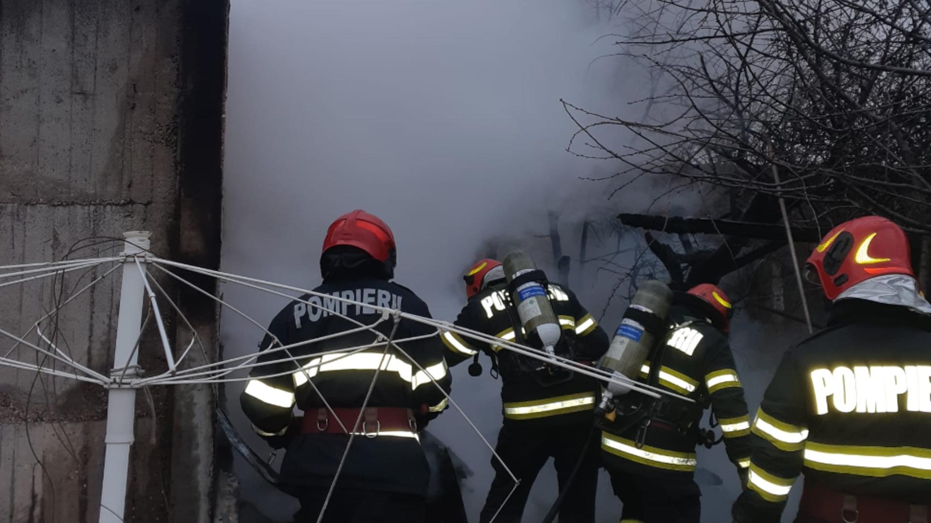 Incendiu la o baracă, în Oradea