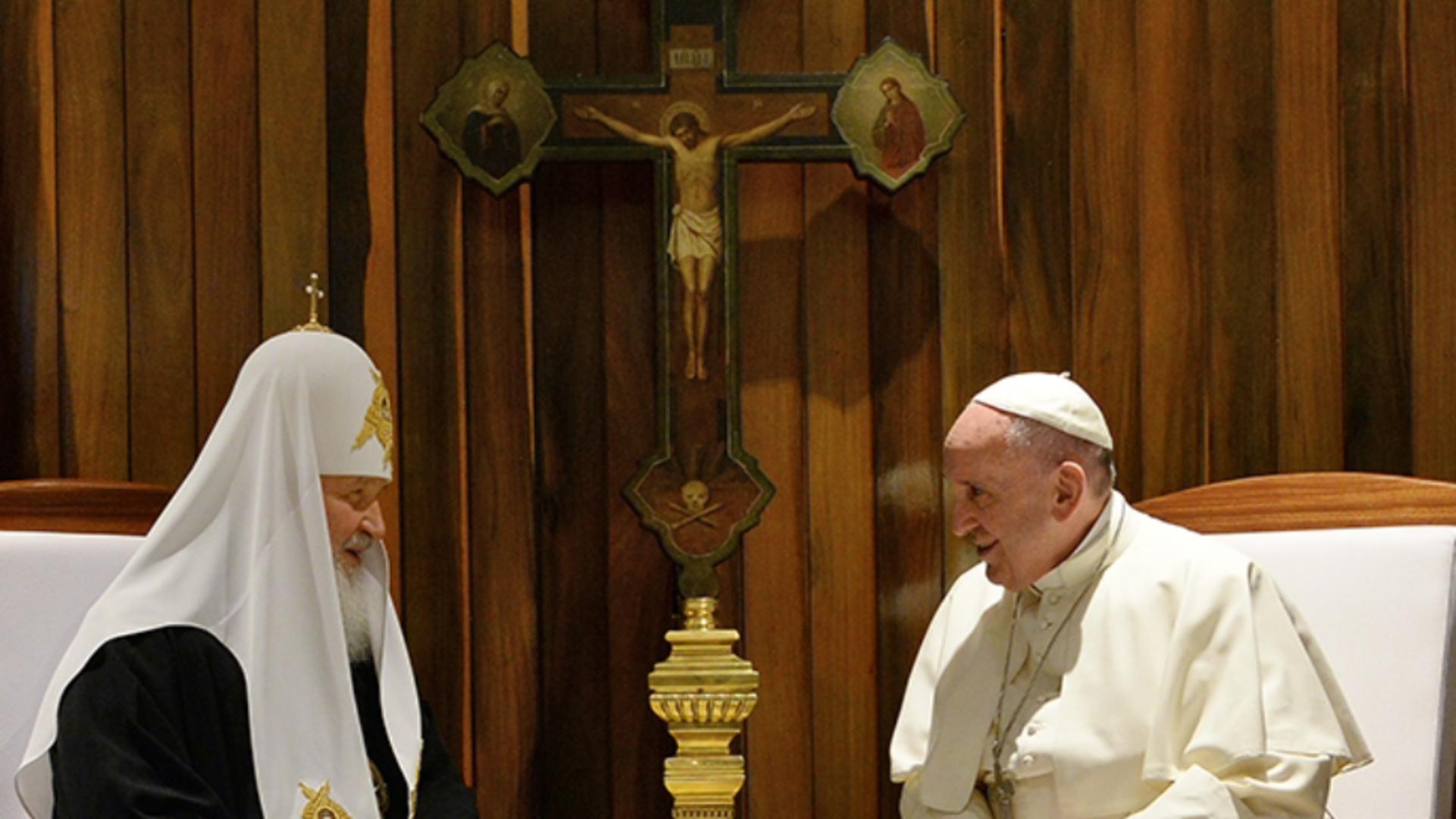 Papa Francisc si Kiril FOTO: Profimedia 