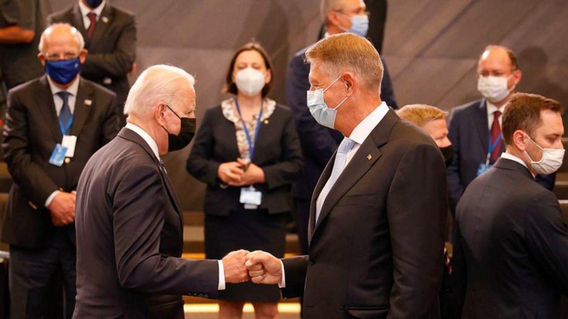 Klaus Iohannis, Joe Biden, summit NATO Foto: presidency.ro