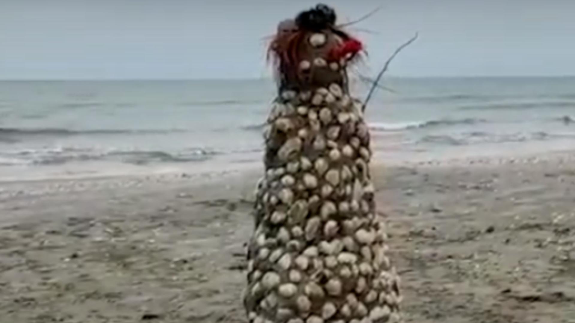 Om de nisip (captură video)