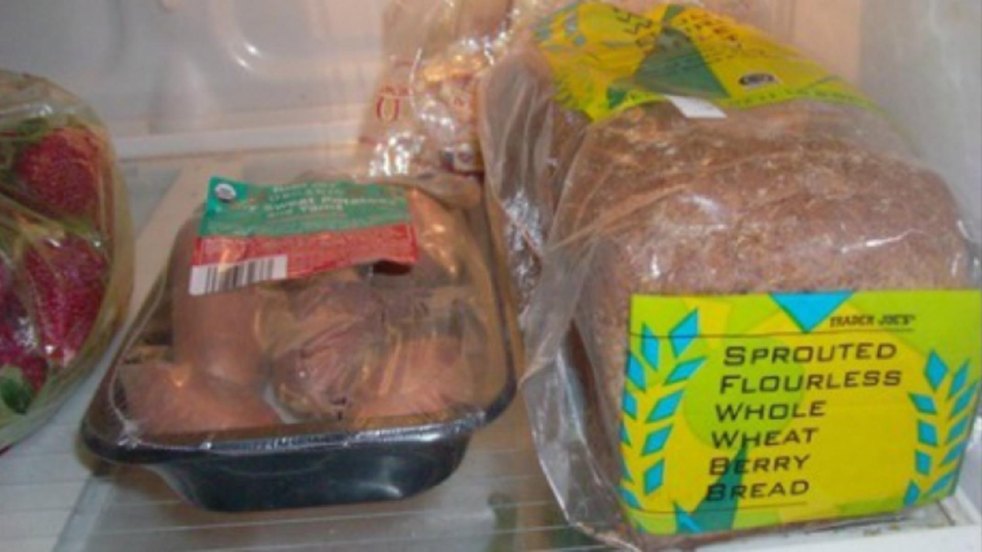 Pâine ținută în frigider