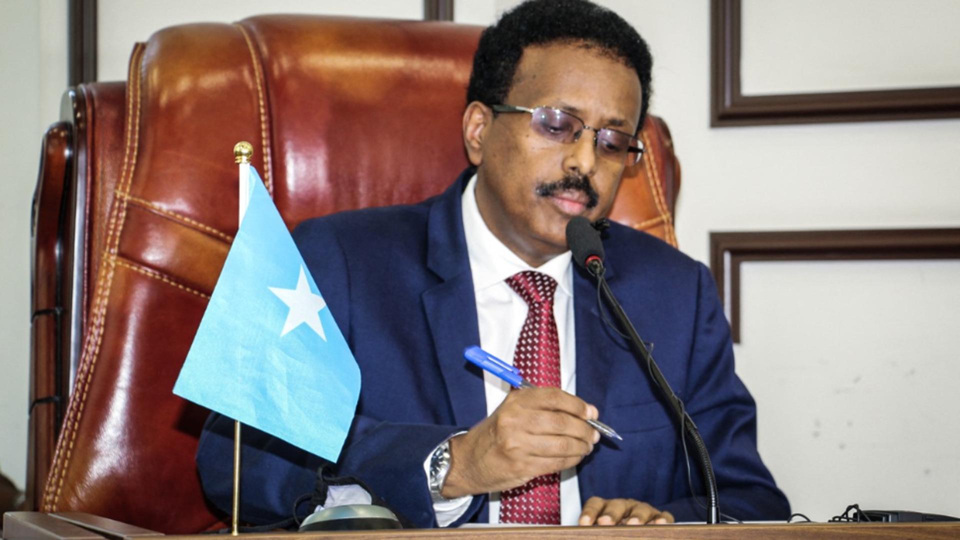 Preşedintele Somaliei, Mohamed Abdullahi Mohamed / Foto: Profi Media