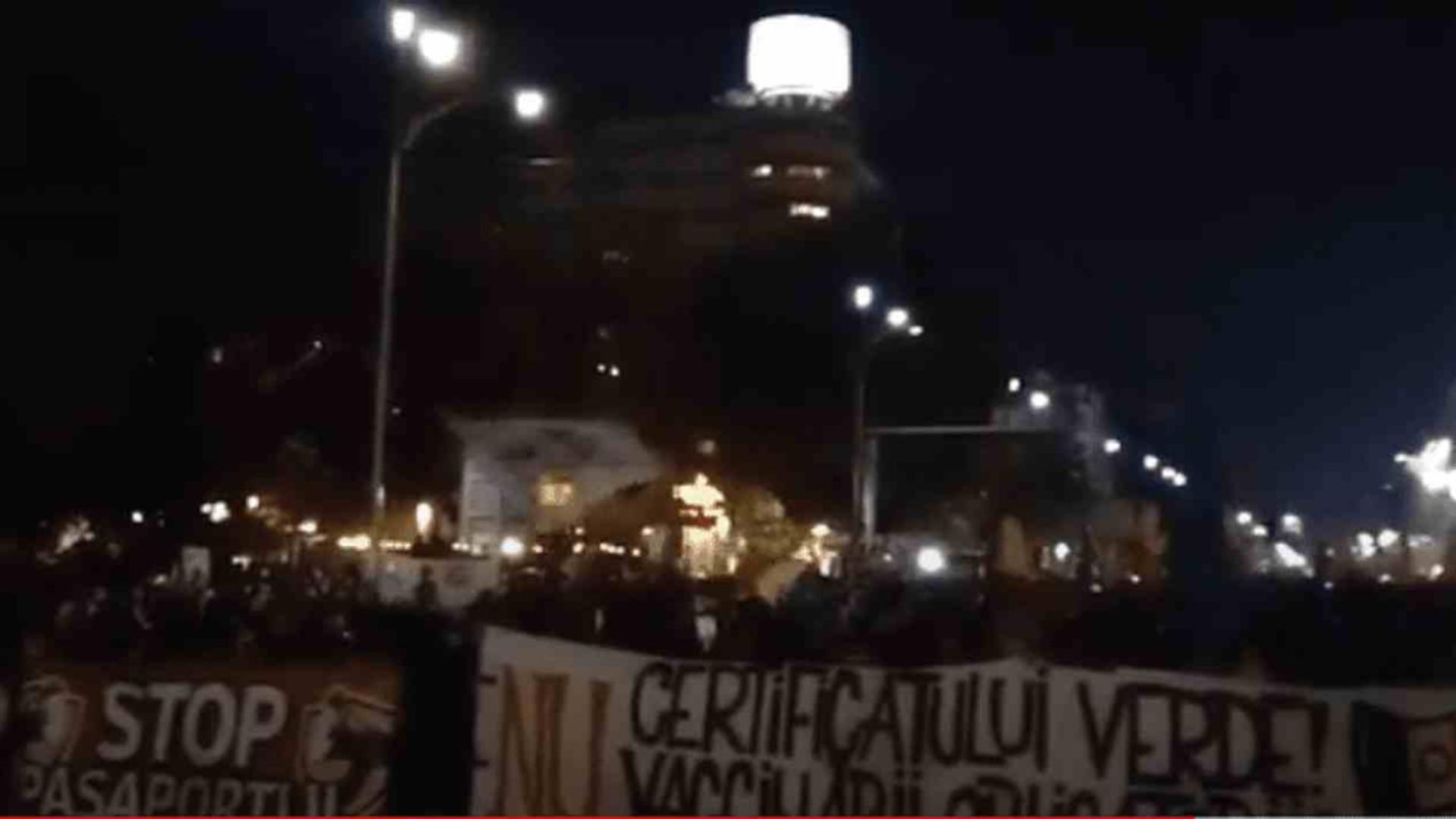 Proteste în București (captură video)