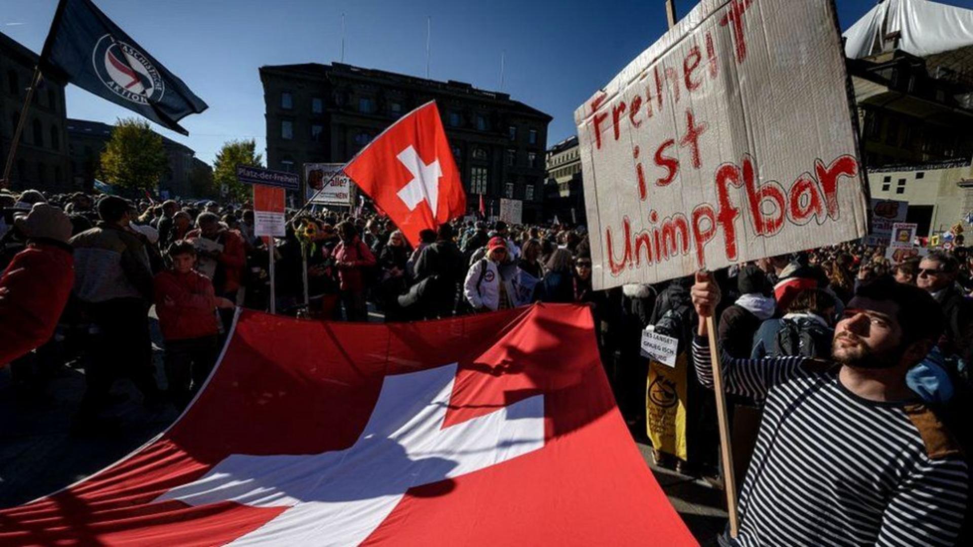 Proteste antirestricții În Elveția