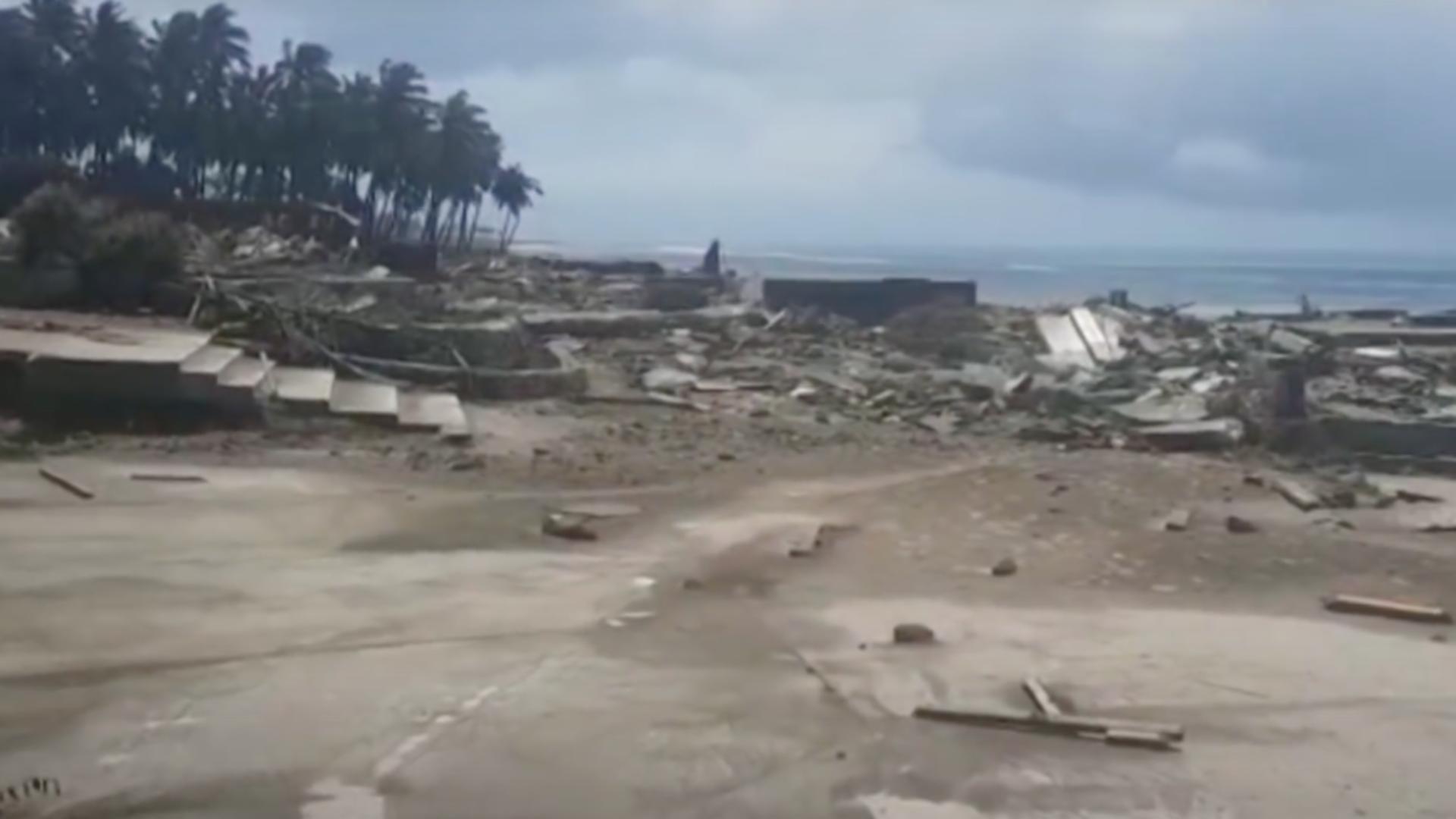 Tonga devastata FOTO: Captura video
