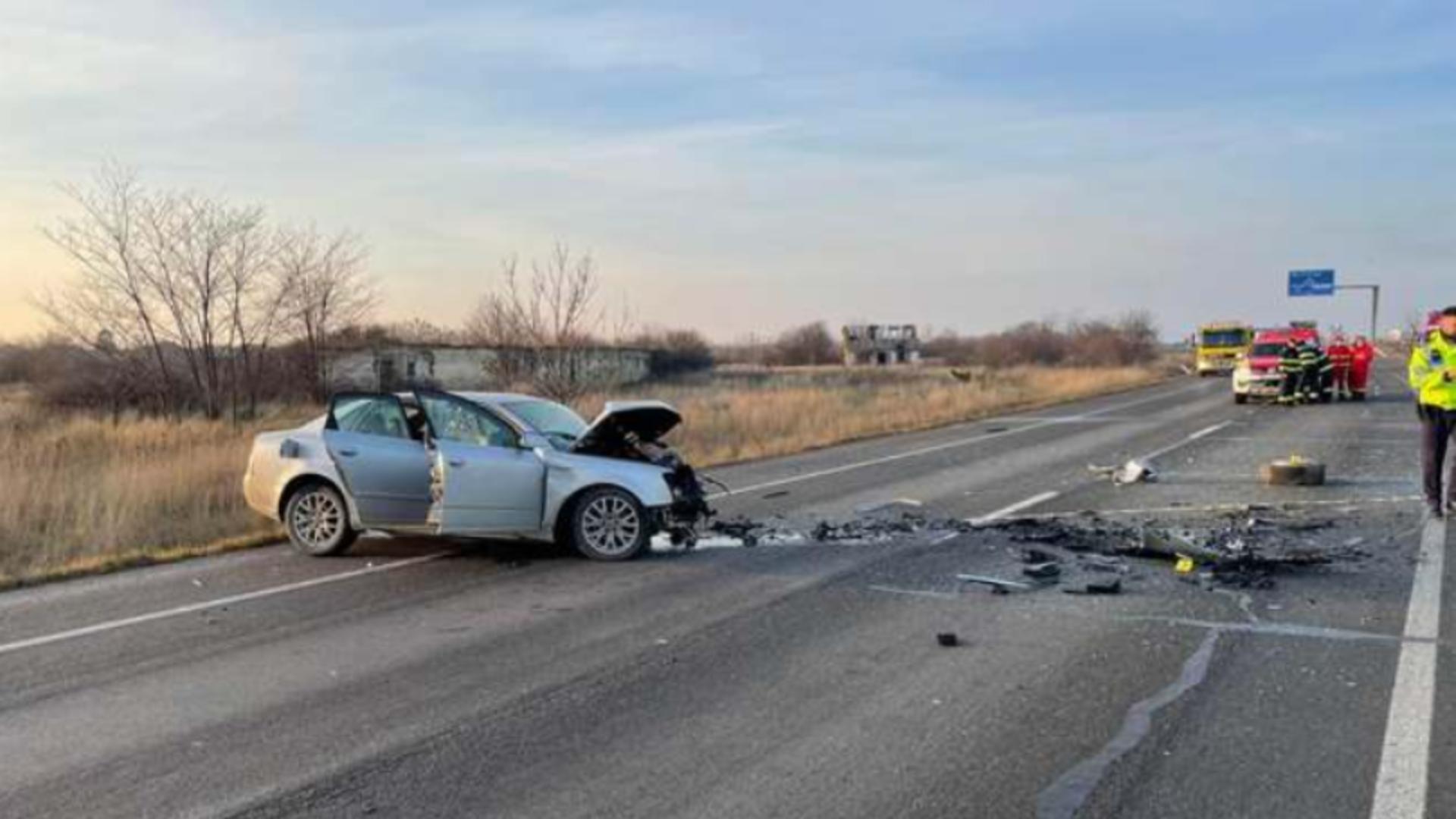 Accident rutier / Foto:InfoTrafic județ Timiș