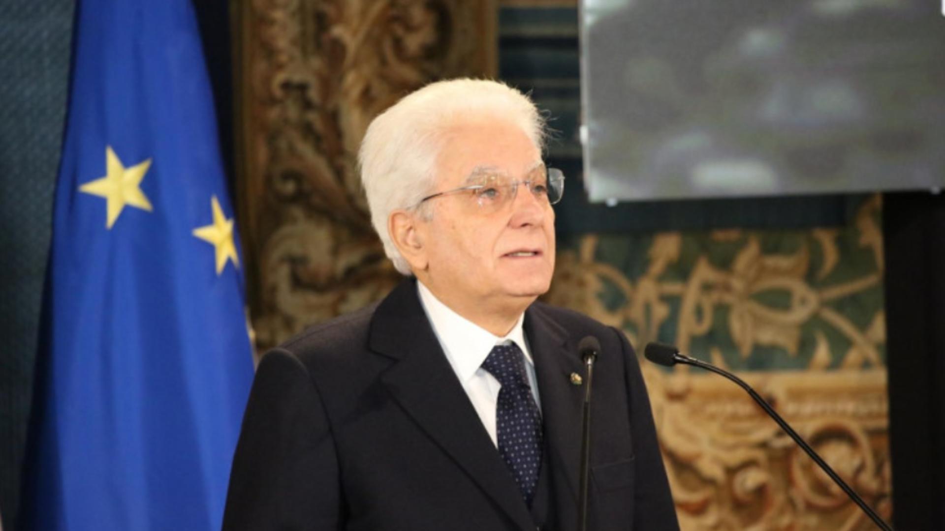 Sergio Mattarella, 80 de ani, reales președinte pentru al doilea mandat Foto: Profi Media