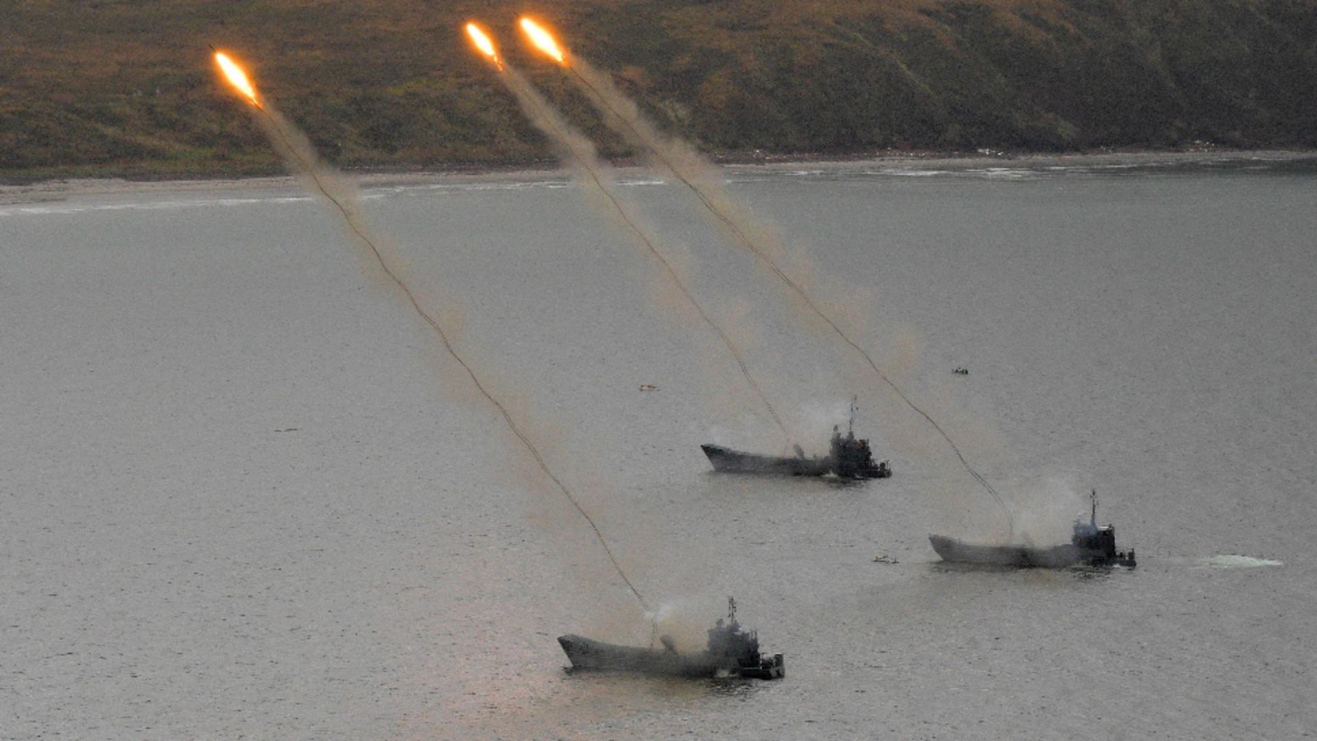 Armata rusă face exerciții în Marea Baltică. Foto/Profimedia
