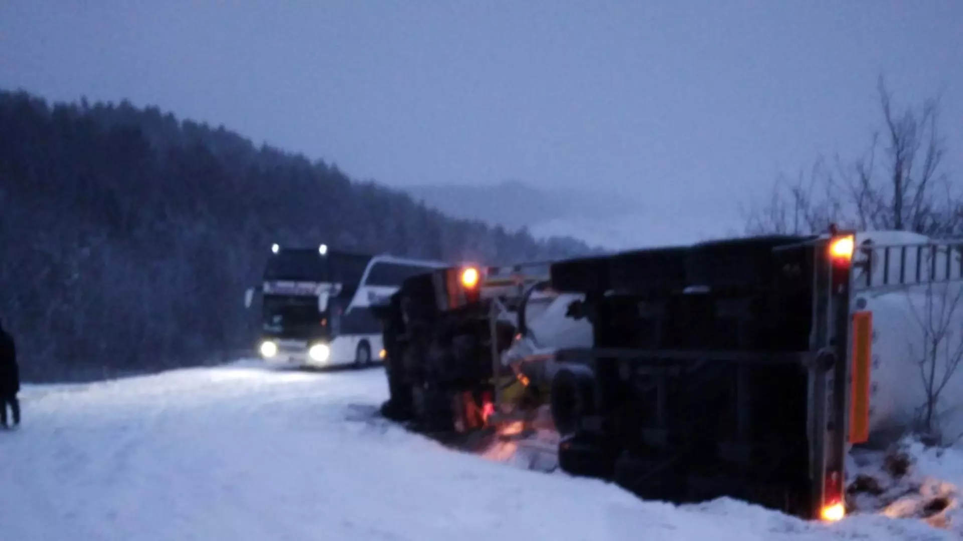 Trafic de iarnă pe șoselele din Cluj