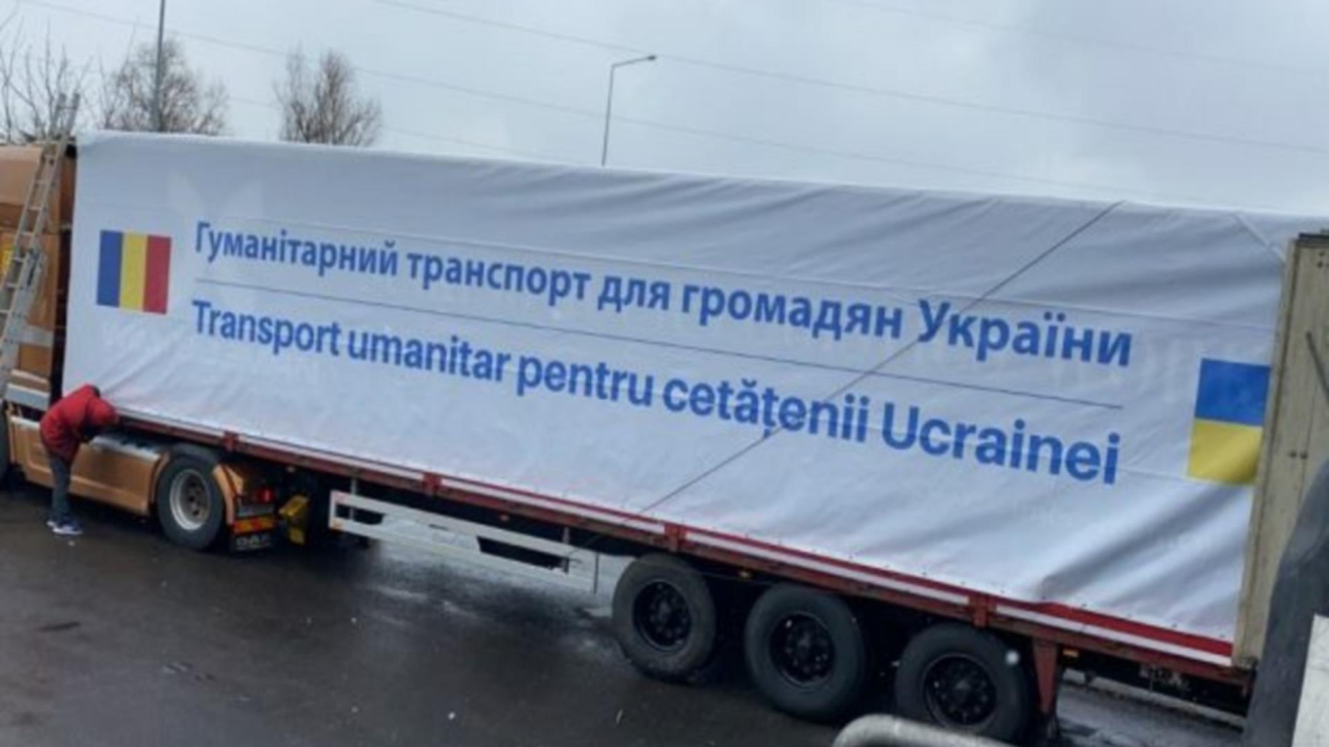 TIR cu ajutoare pentru Ucraina