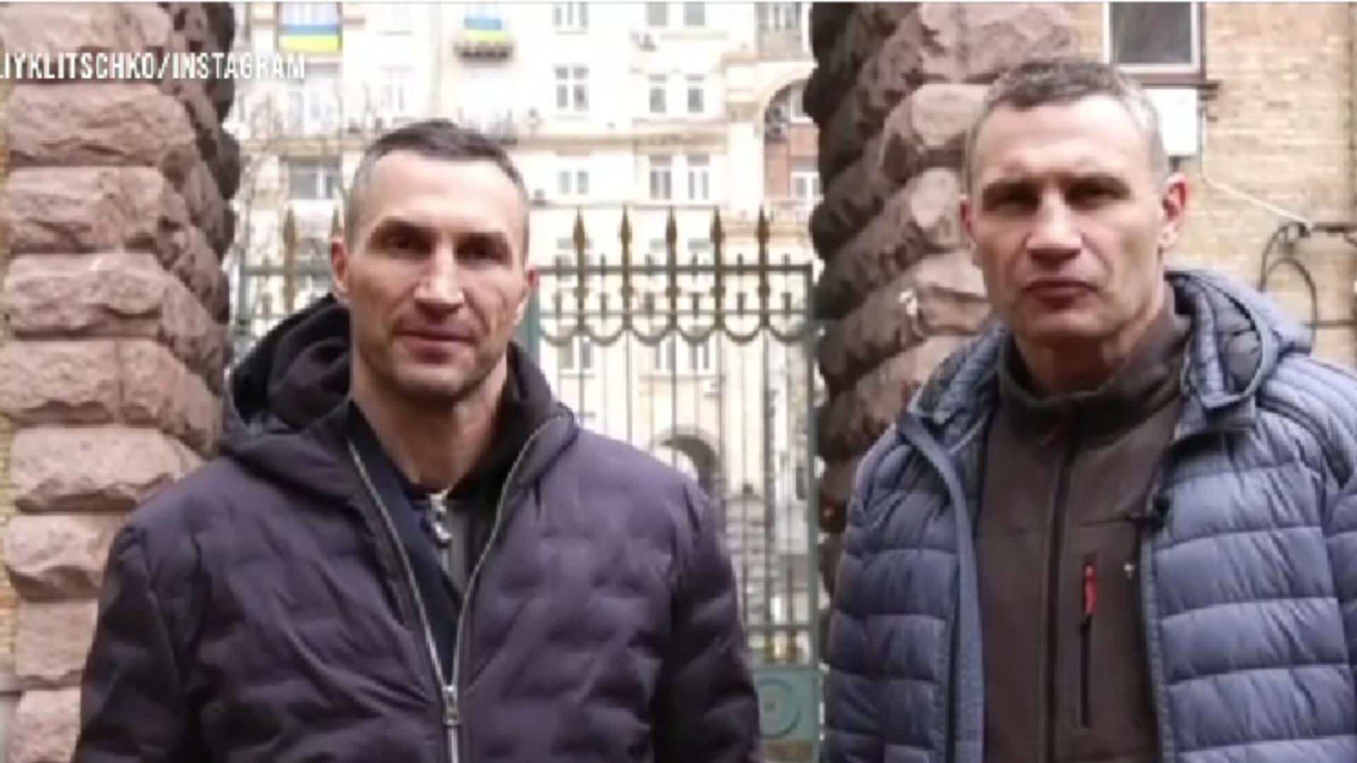 Frații Vladimir şi Vitali Klitschko
