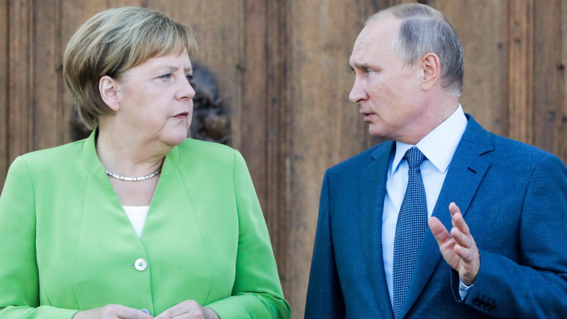 Angela Merkel și Vladimir Putin/ Foto: Profi Media