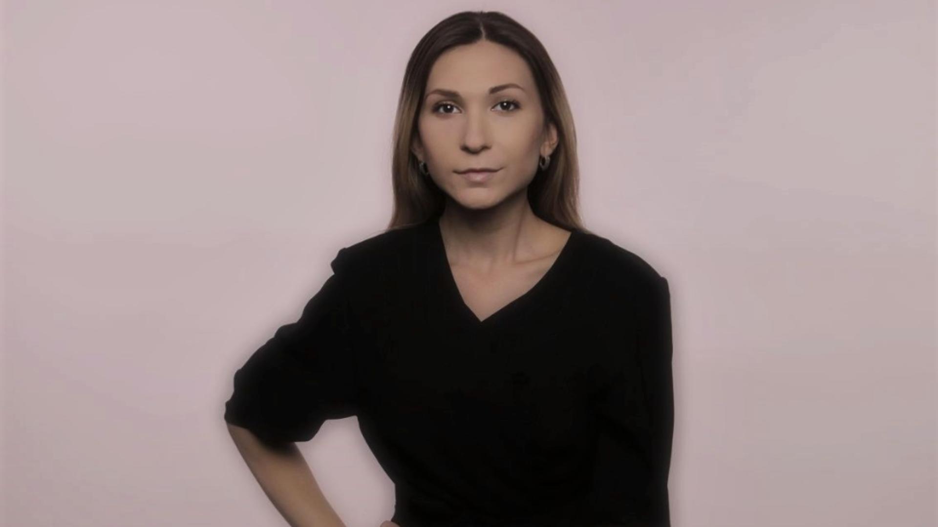 Victoria Roșchina, jurnalistă ucraineană/ Foto facebook