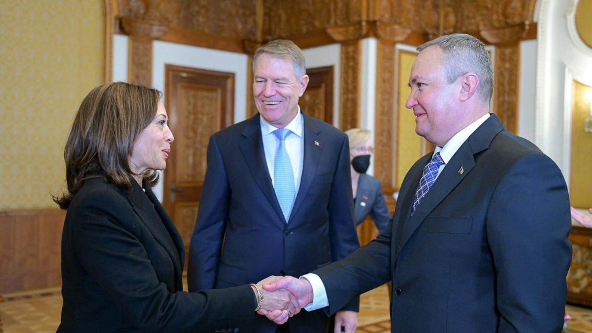 Nicolae Ciucă, discuții cu vicepreședintele SUA
