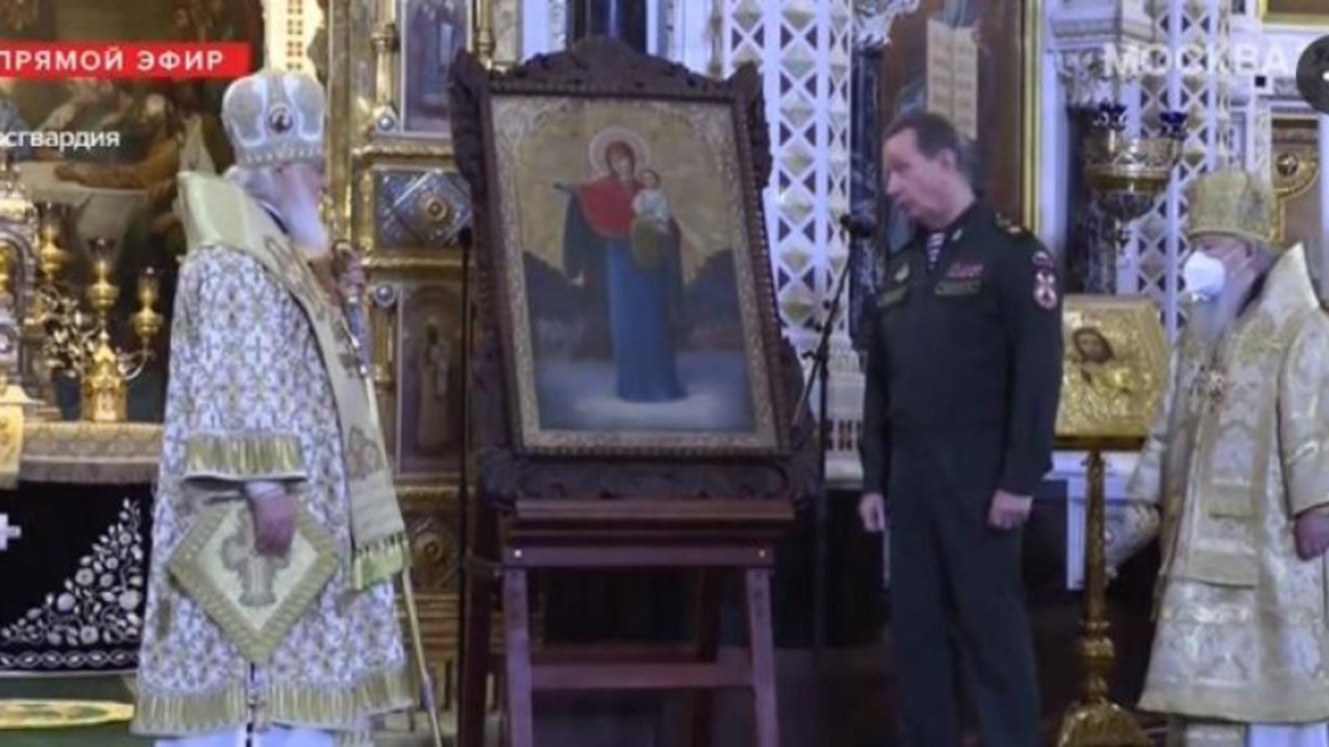 Patriarhul Kiril și generalul Viktor Zolotov
