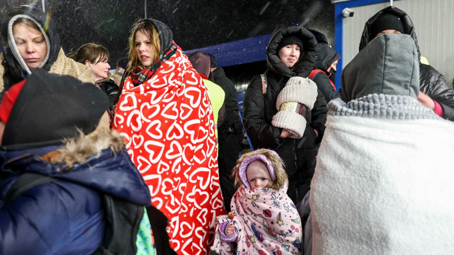 Refugiați Ucraina/ Sursa foto: INQUAM / Bogdan Buda