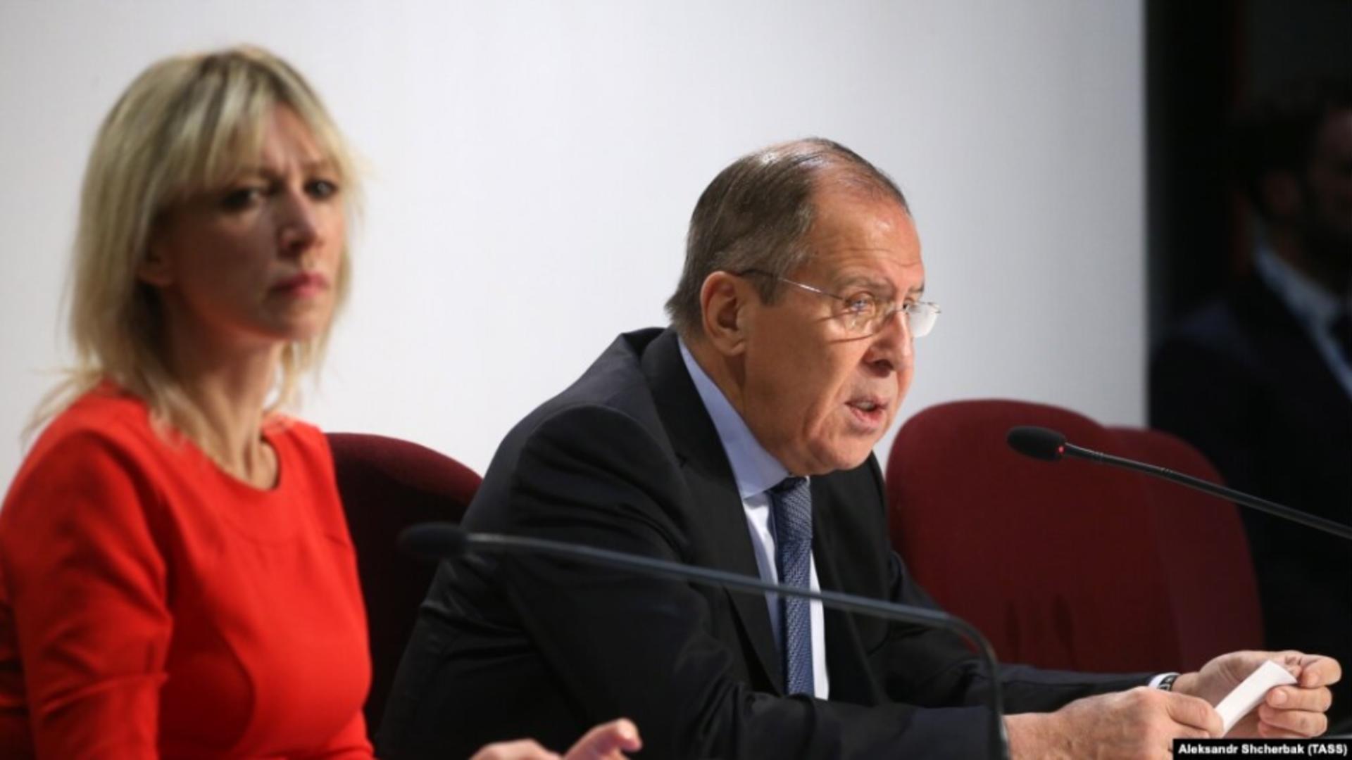 Sergei Lavrov și adjuncta sa, Maria Zakharova  (foto: TASS)
