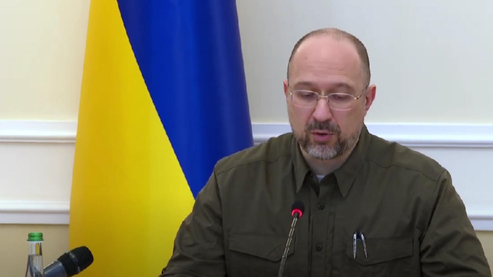 Premierul Ucrainei, Denis Şmigal / Captură Youtube