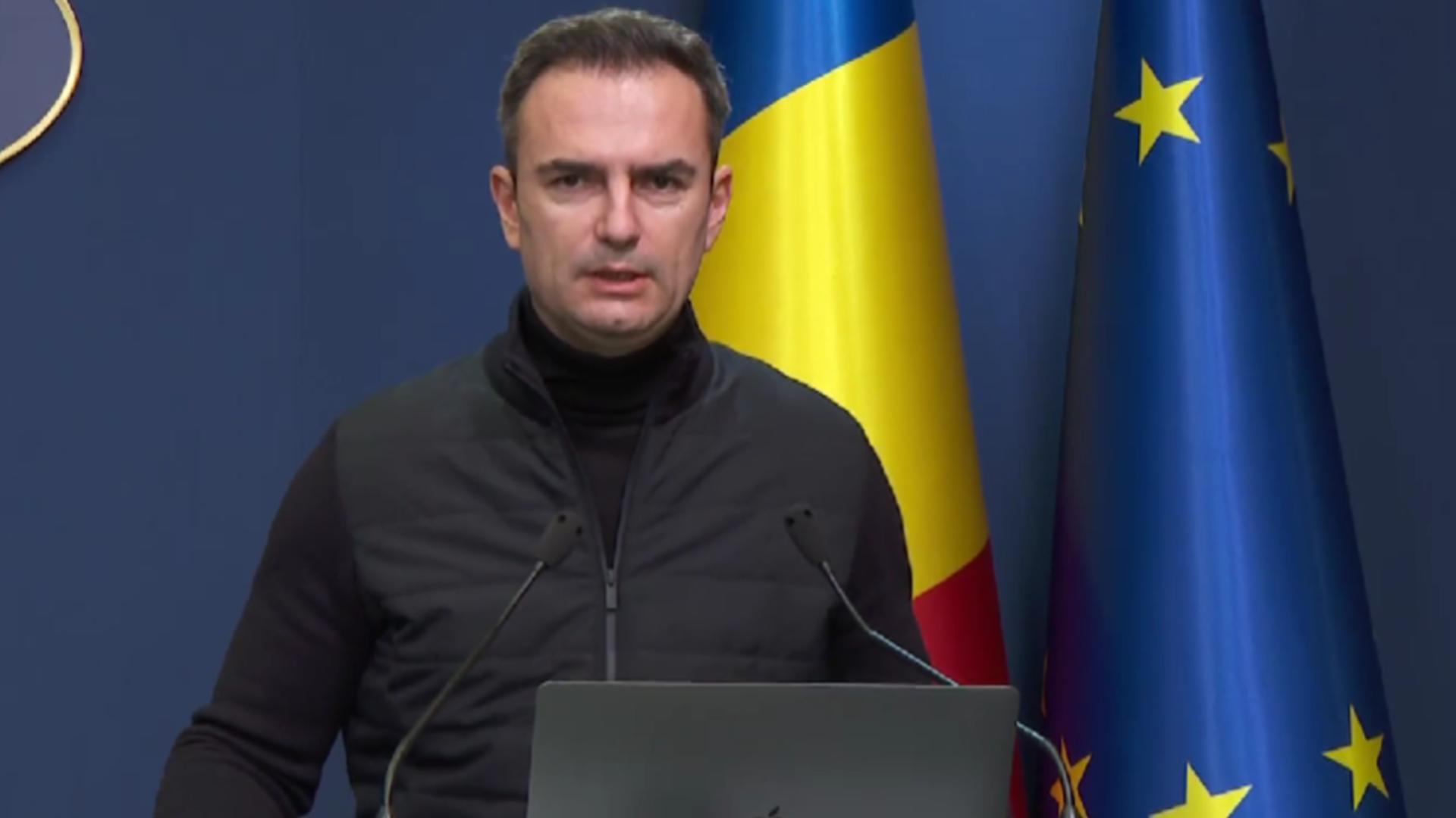 Dan Căbunaru, purtător de cuvânt al Guvernului / Captură video