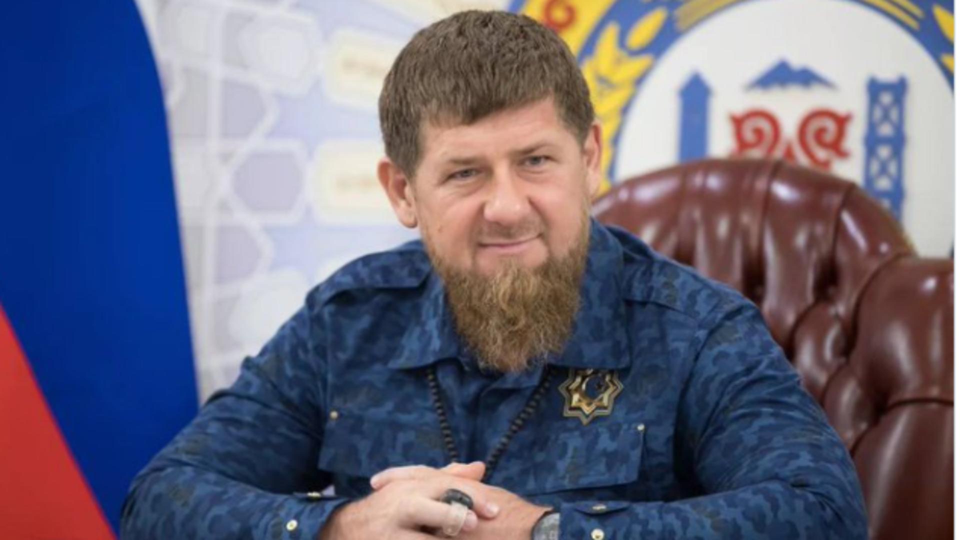 Ramzan Kadyrov, lider ceceni/ Foto: Captură Twitter Nexta