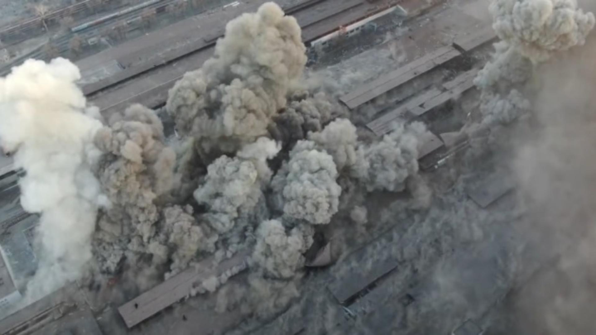 Explozii puternice în Kiev. Cea mai mare uzină metalurgică din Ucraina, GRAV AVARIATĂ