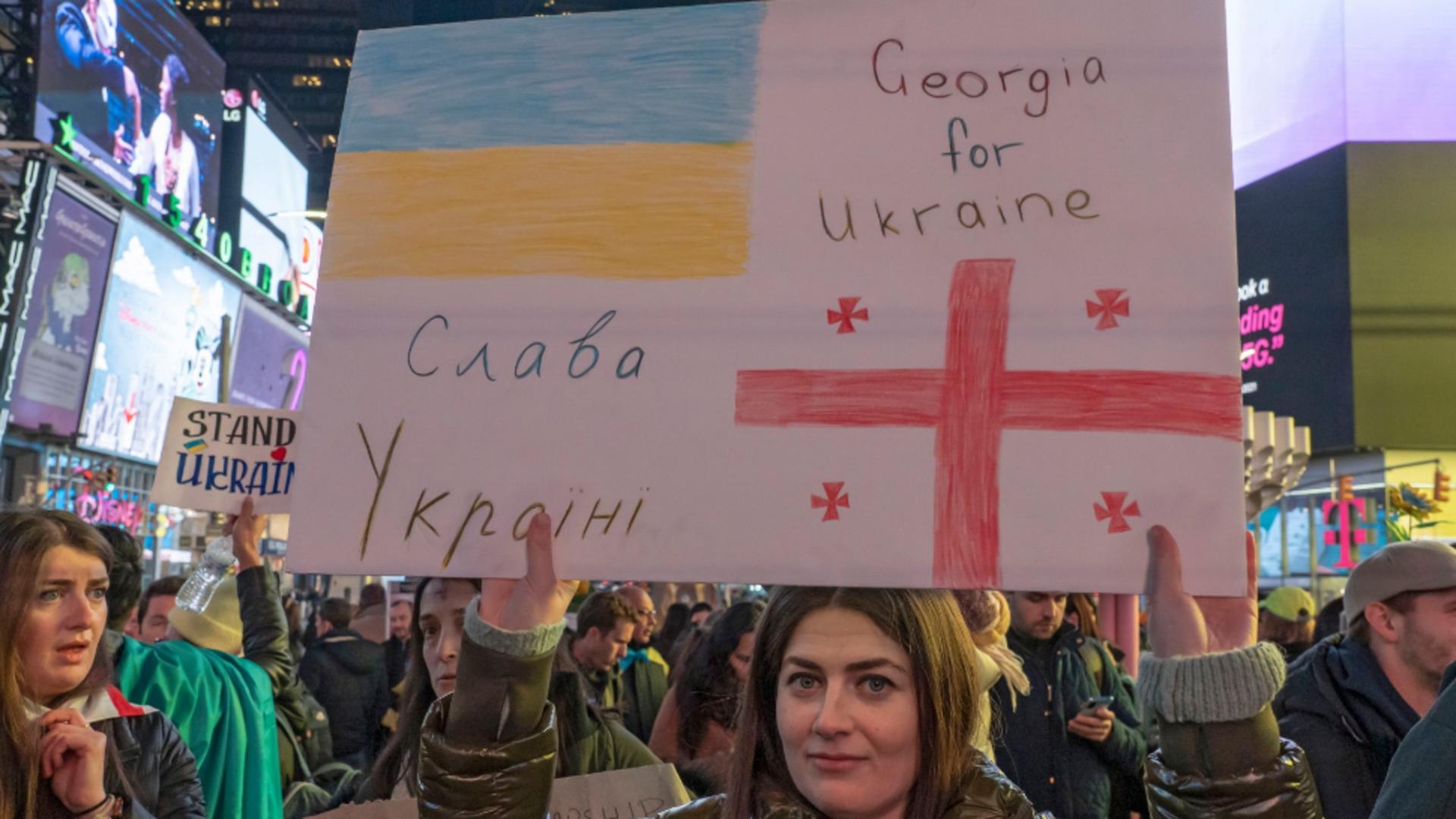 Georgienii vor și ei în UE, odată cu Ucraina. Foto/Profimedia