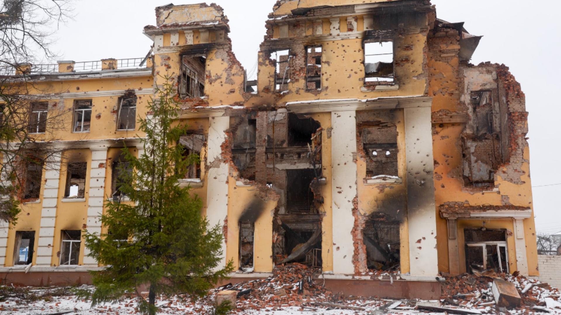 Rușii bombardează și spitalele. Foto/Profimedia