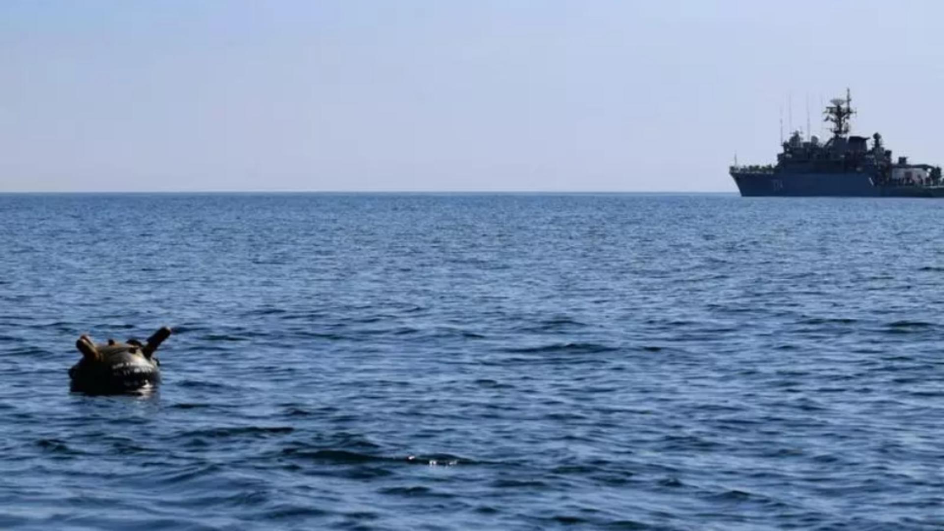 Mină pe Marea Neagra (Foto: Fortele Navale Romane)