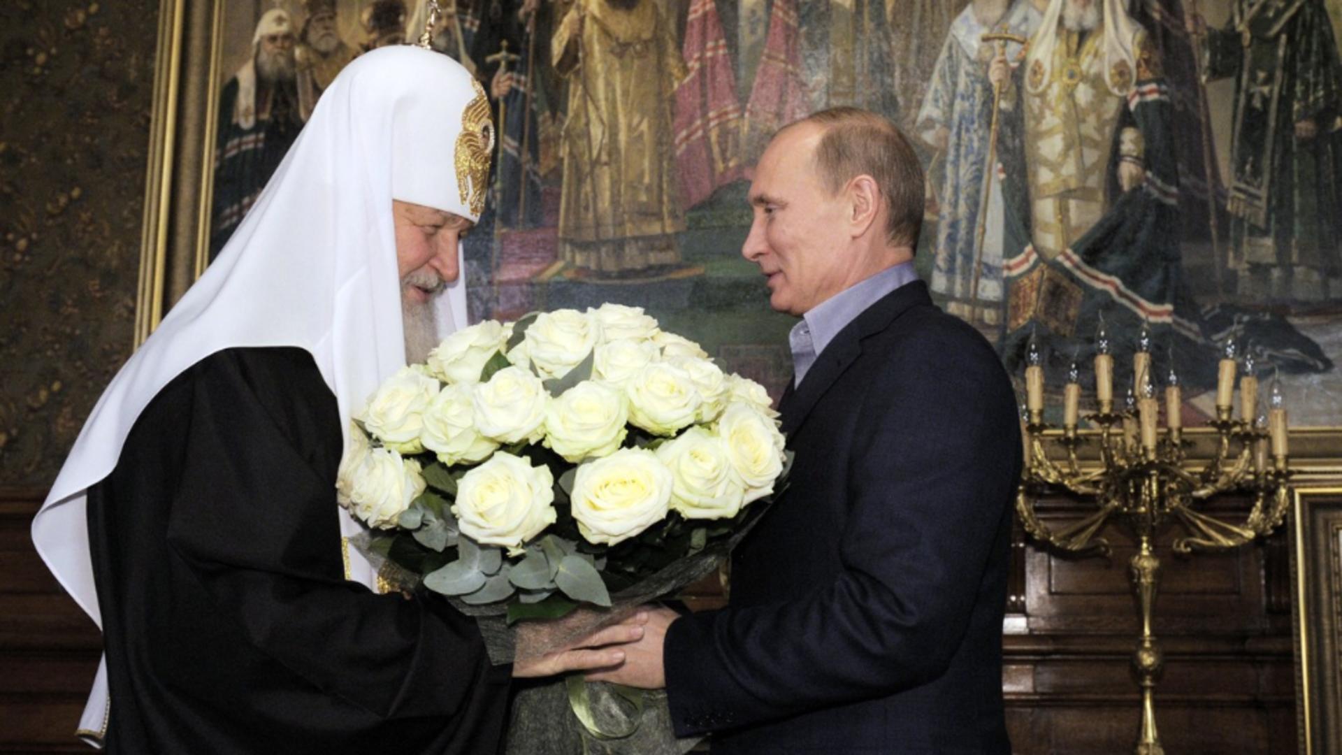 Patriarhul Kiril al Moscovei și Vladimir Putin / Foto: Profi Media