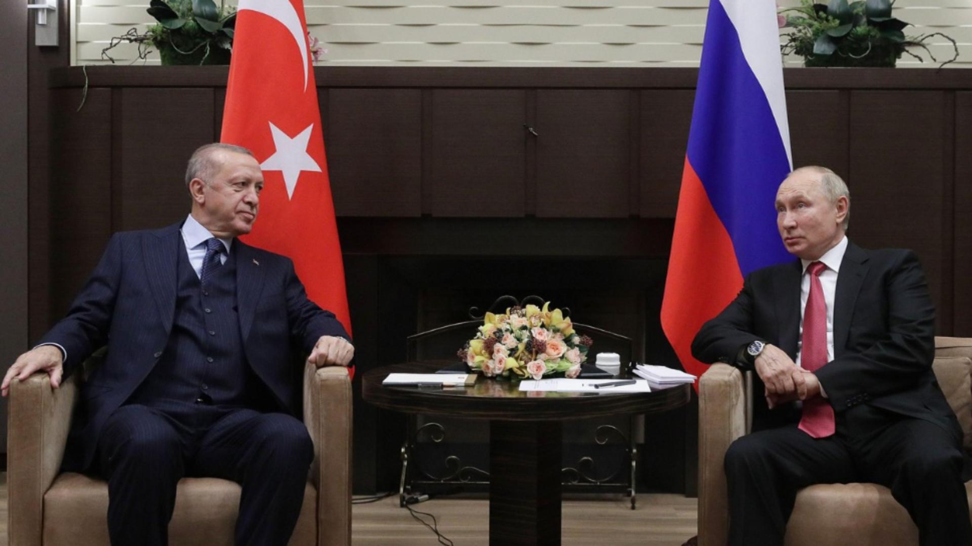 Tayyip Erdogan și Vladimir Putin / Foto: Profi Media