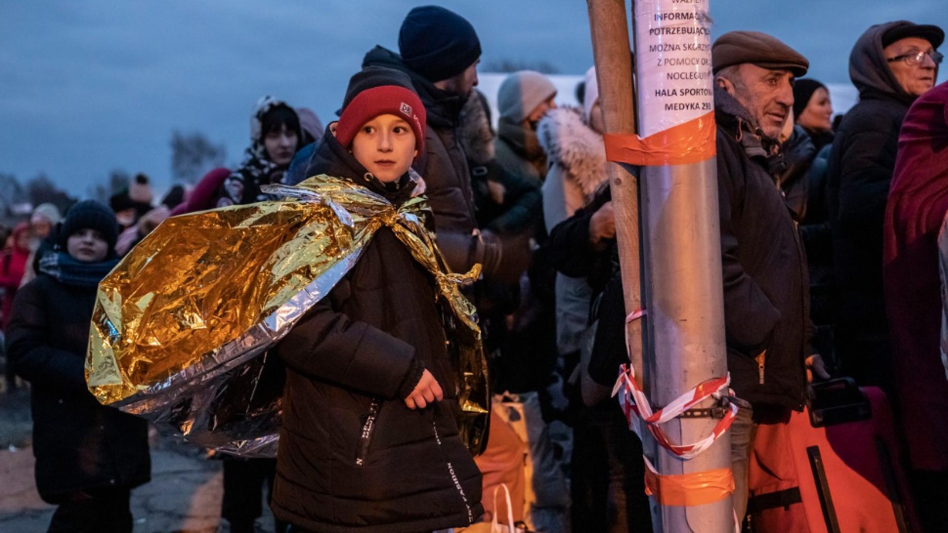 Război Ucraina-Rusia. Evacuare civili - Refugiații din Ucraina Foto: Profi Media