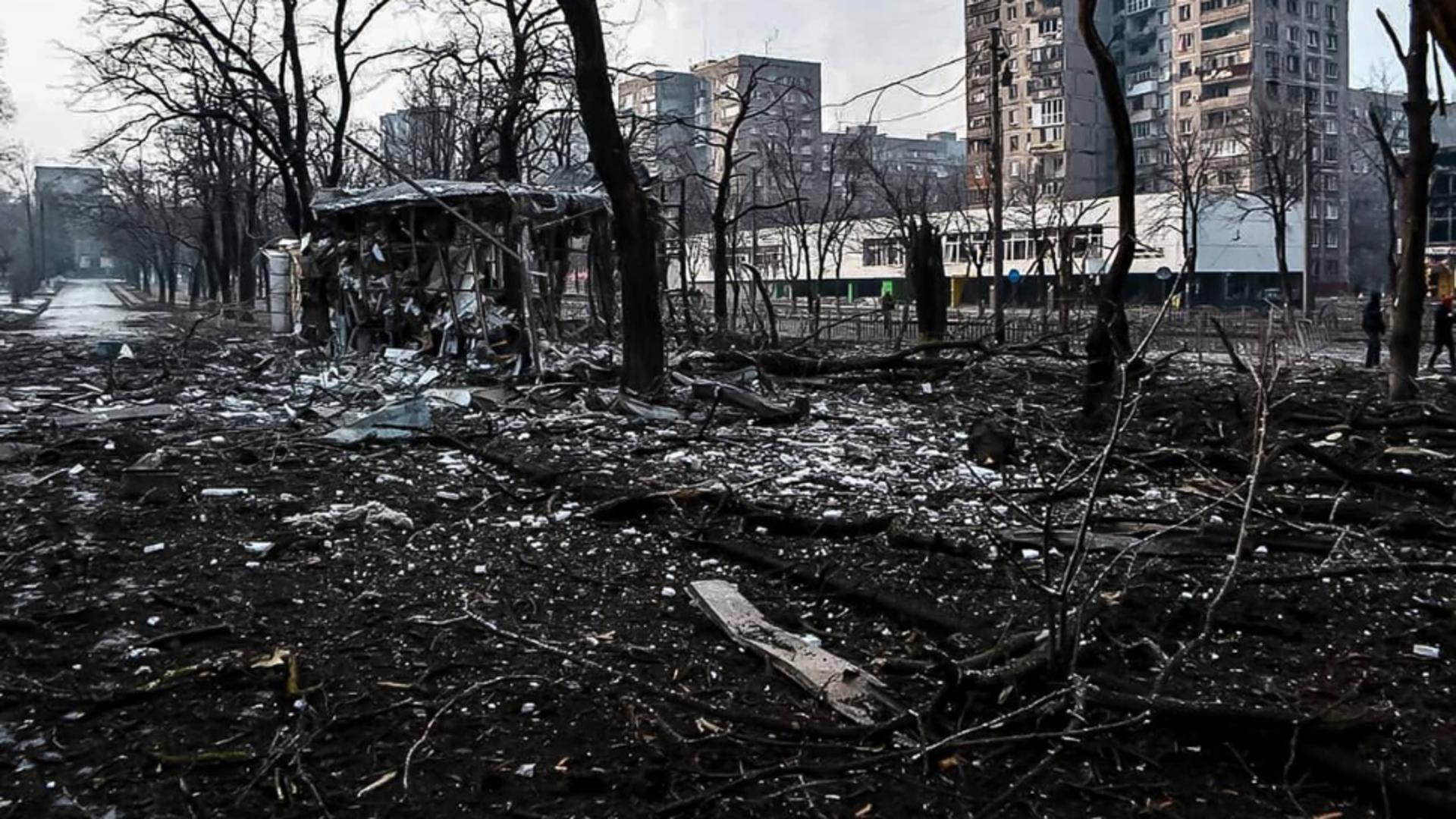 Război Ucraina-Rusia. Dezastrul din Mariupol, supus blocadei de către ruși Foto: Profi Media