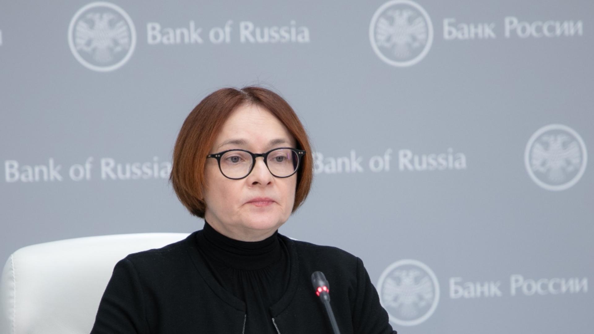 Elvira Niabulina, șefa Băncii Centrale a Rusiei. Foto/Profimedia