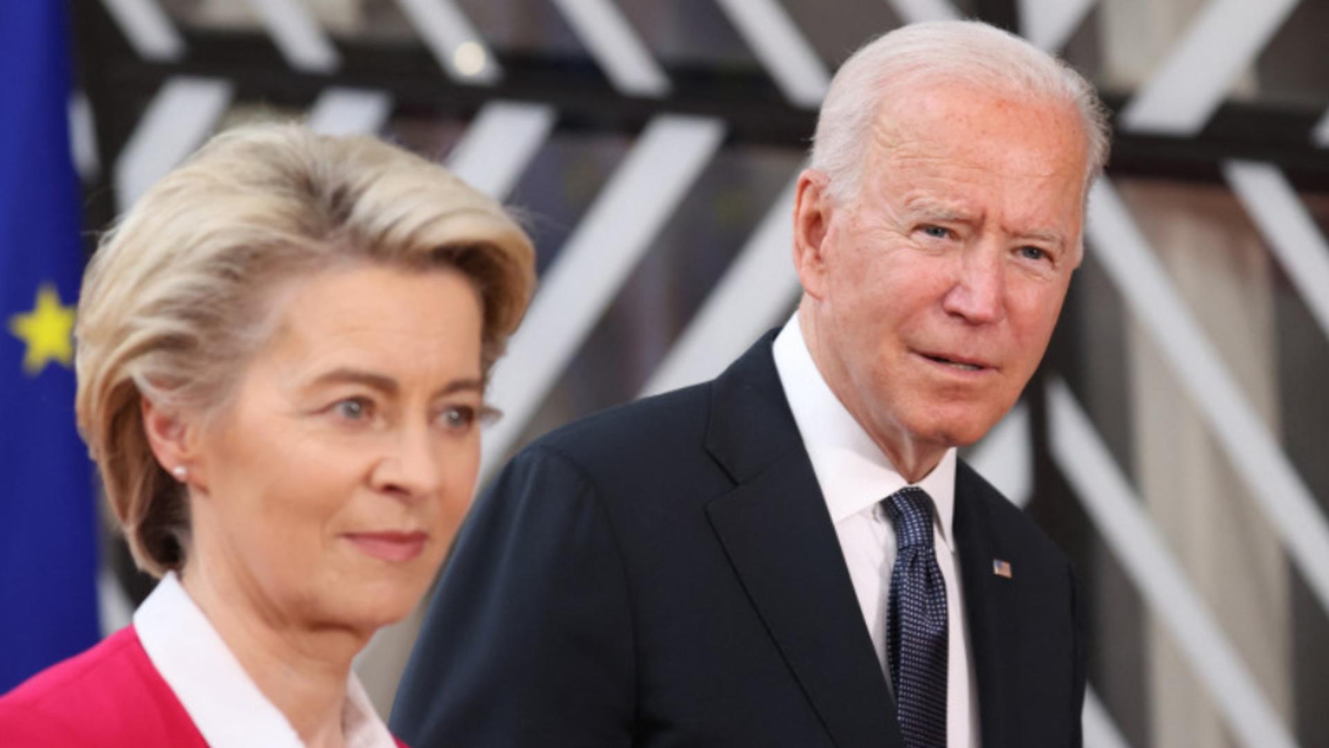 Ursula von der Leyen și Joe Biden - Acordul major SUA-UE împotriva dependenței energetice de Rusia
