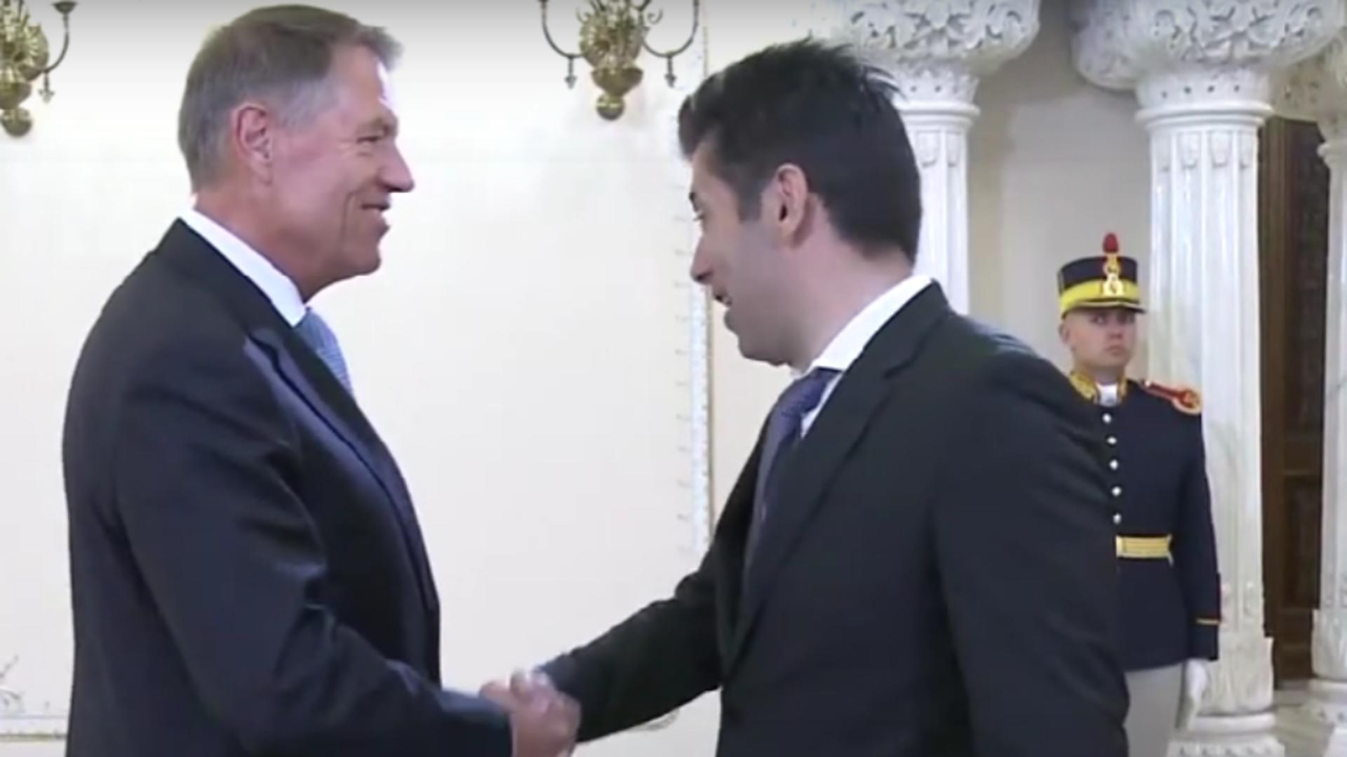 Preşedintele Klaus Iohannis și premierul Bulgariei, Kiril Petkov/ Captură video