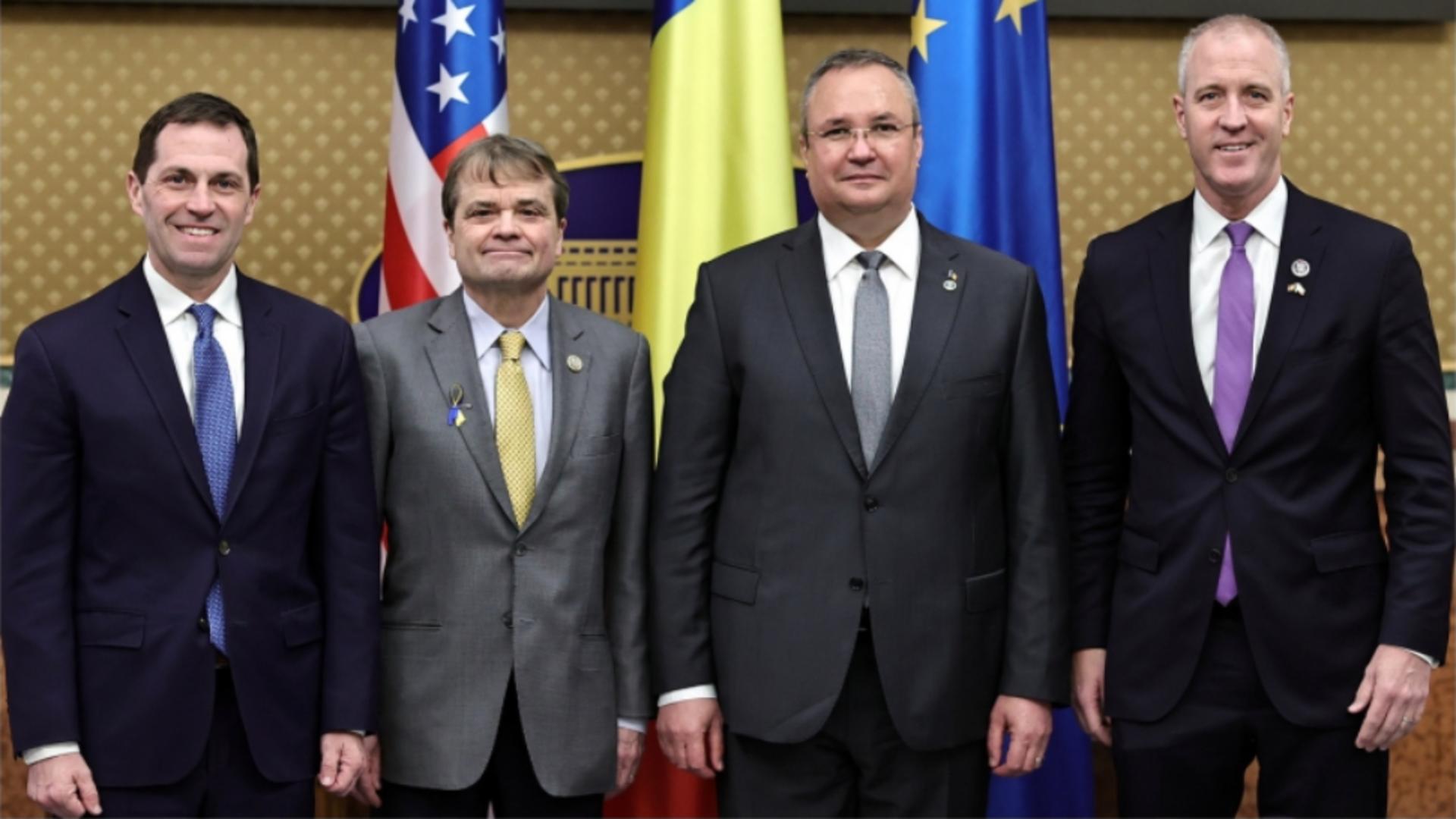 Nicolae ciucă a primit delegația Congresului american Foto: gov.ro