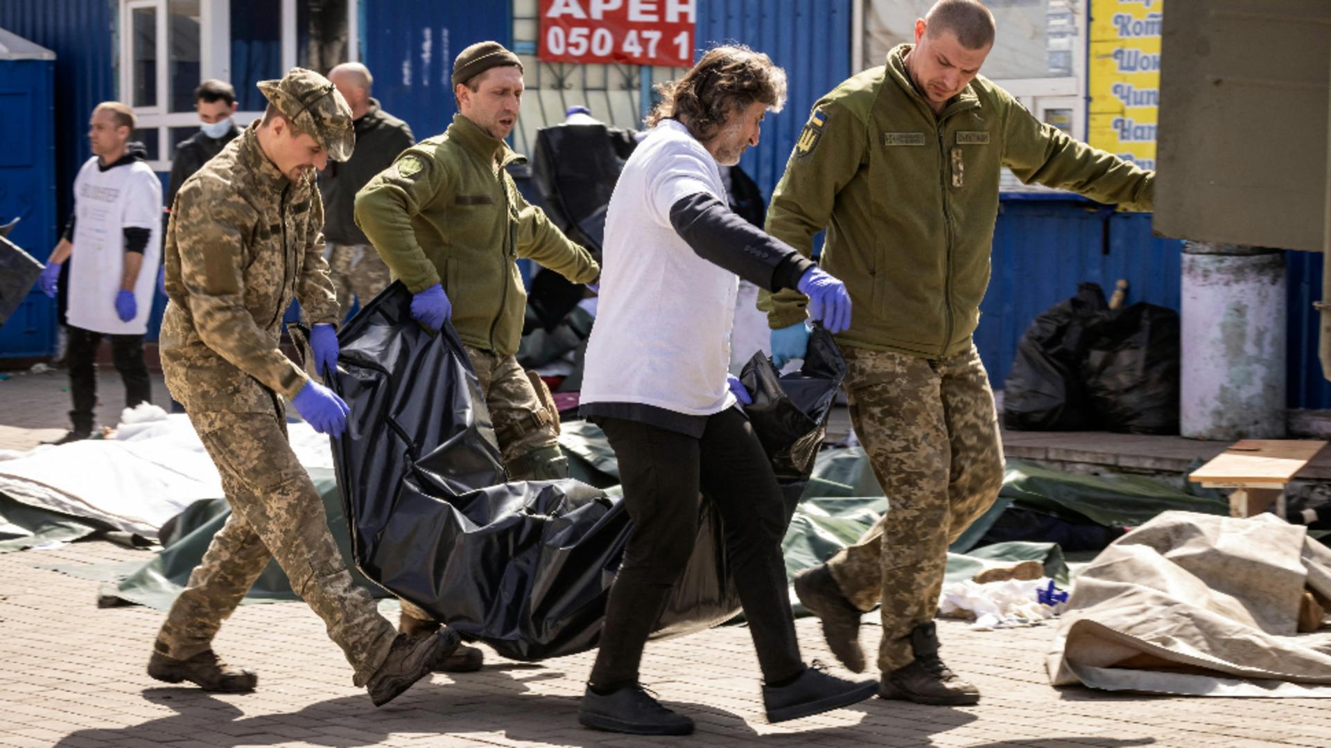 50 de oameni au murit în atacul asupra gării din Kramatorsk. Foto/Profimedia
