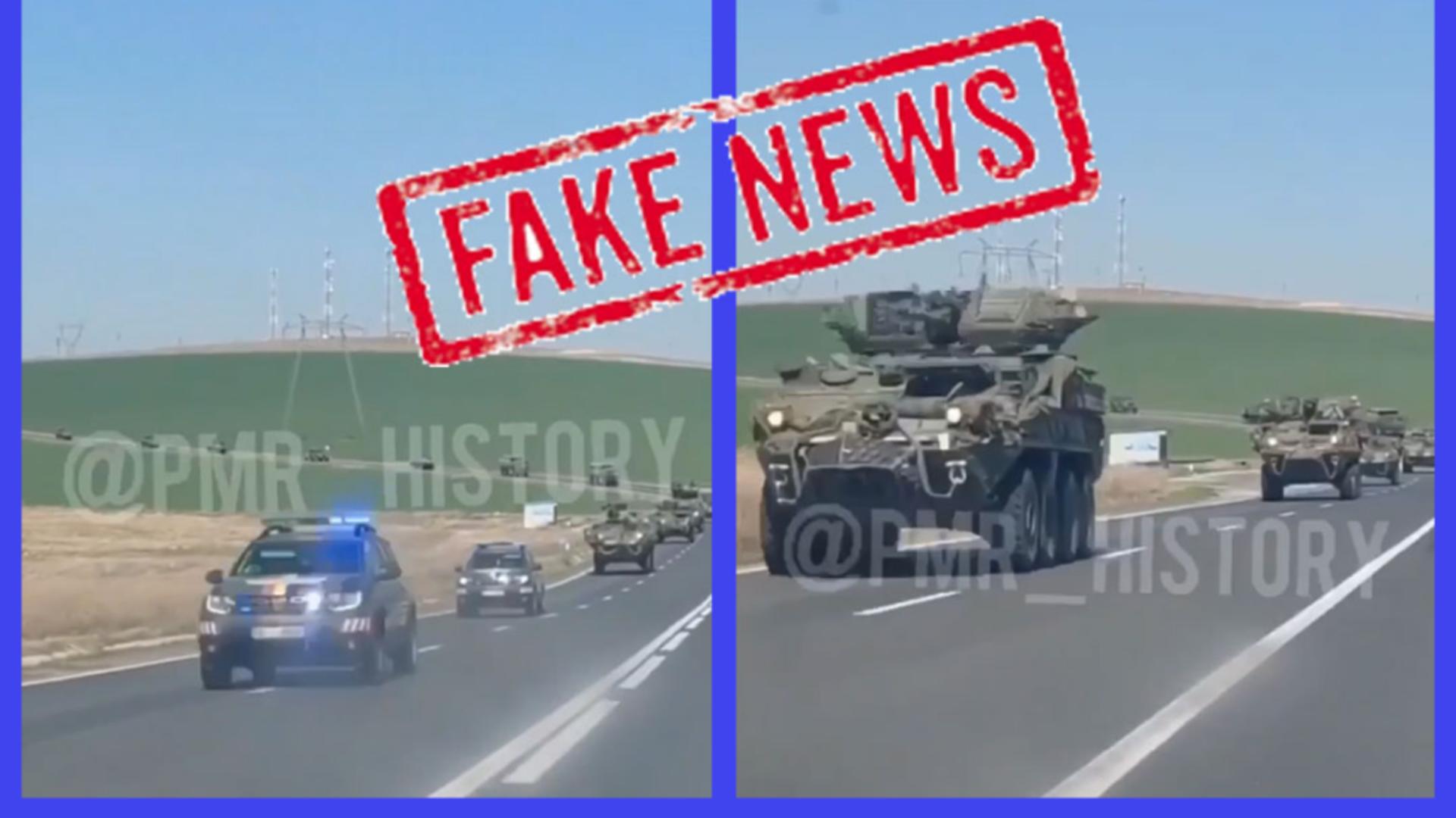 Știri false despre un covoi militar SUA ce se deplasează prin România. Foto/MApN