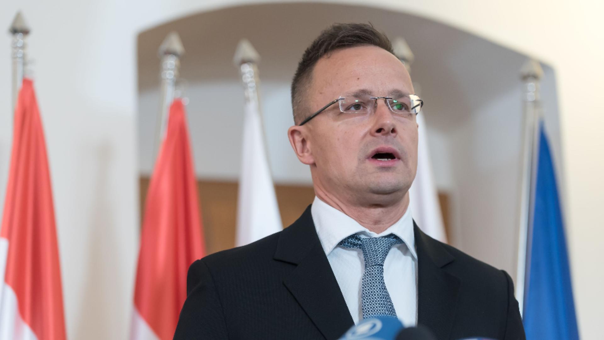 Șeful diplomației ungare, Peter Szijjarto / Foto: Profi Media